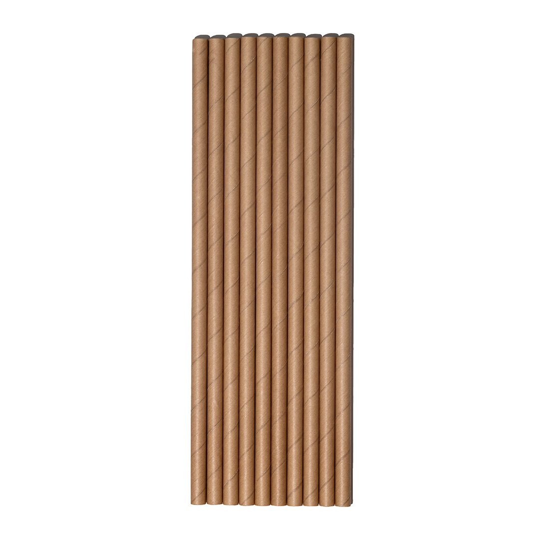 Kraft Kağıt Pipet 8 x 240 mm