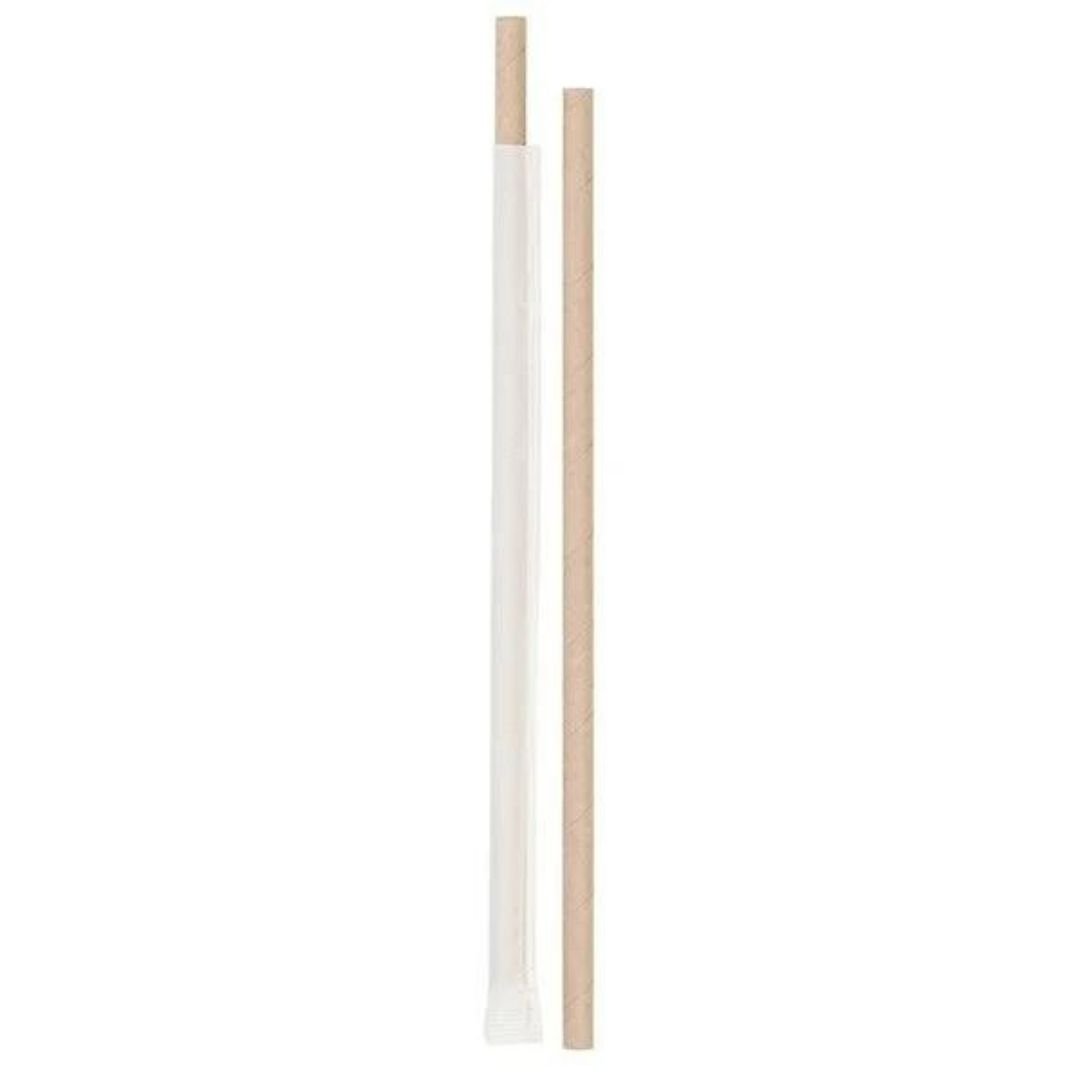 Kraft Kağıt Pipet Kağıt Sargılı 6×197